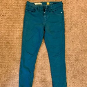 Dark teal denim